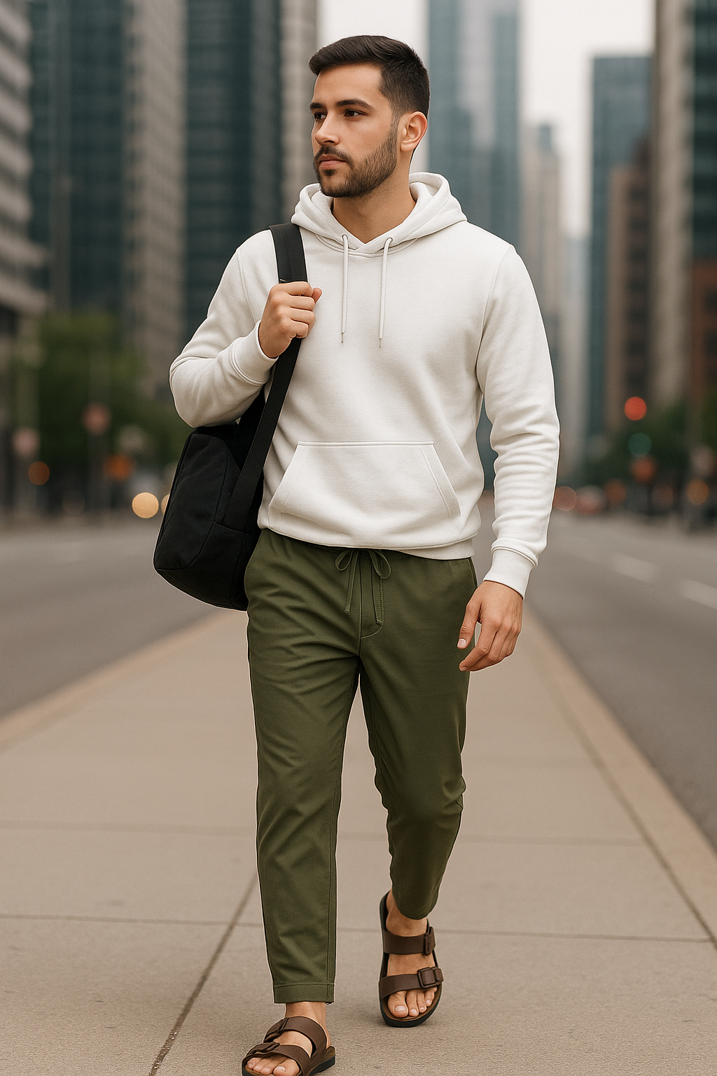 Men regular fit trouser zara dot knitted fabric with side pocket. - Image 3