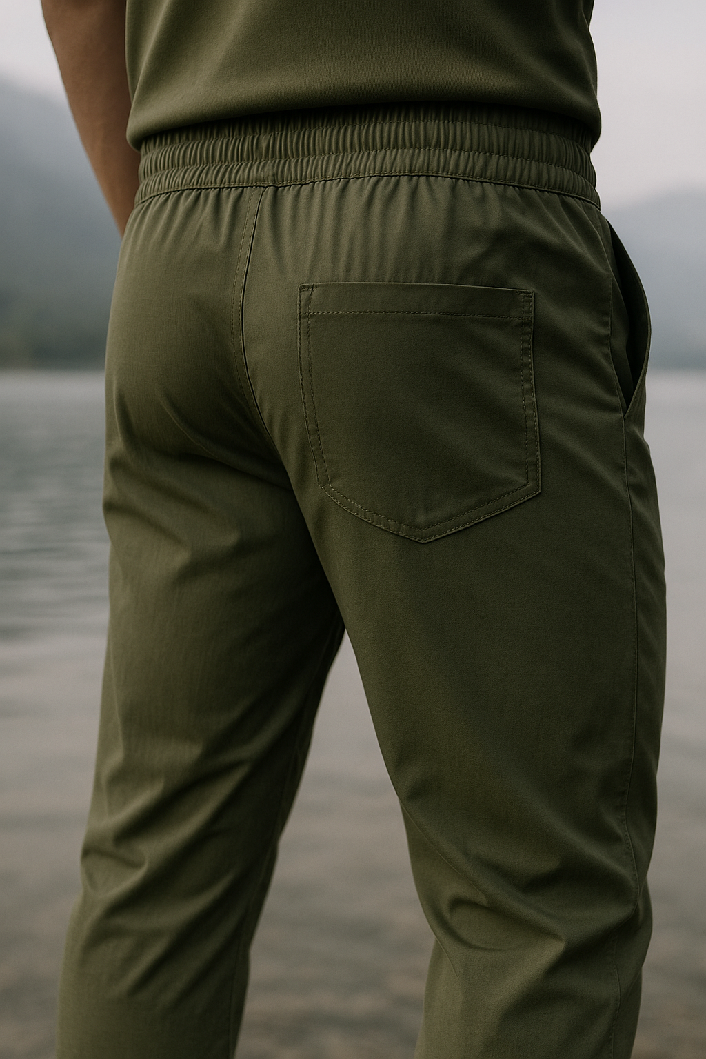 Men regular fit trouser zara dot knitted fabric with side pocket. - Image 2